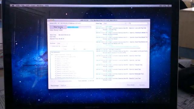 Macbook Pro Mid 2012 ASD Dedicated GPU tests