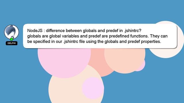 NodeJS : difference between globals and predef in .jshintrc? смотреть онлайн