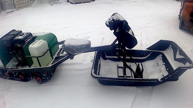 Мотобуксировщик Щукарь ! Толкач обкатка ! Еще немного снега смотреть онлайн