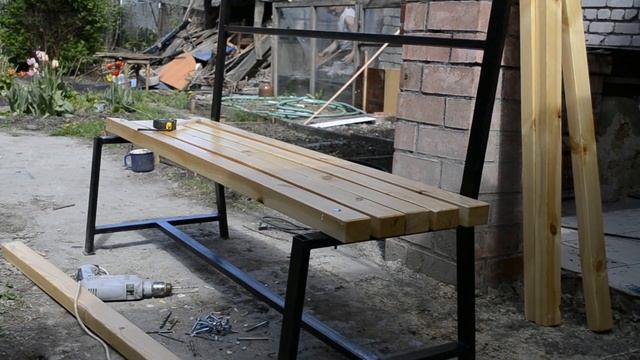 Скамейка для ДАЧИ -своими руками. смотреть онлайн