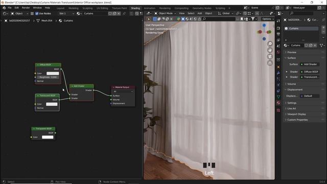 Quick & Easy Curtain's Shader in Blender смотреть онлайн
