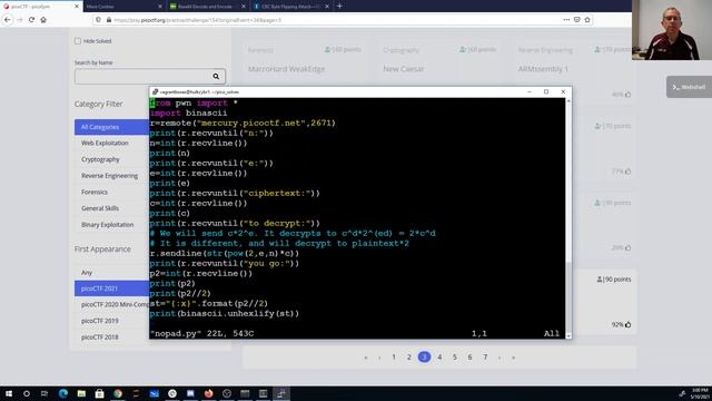 picoCTF No Padding, No Problem смотреть онлайн
