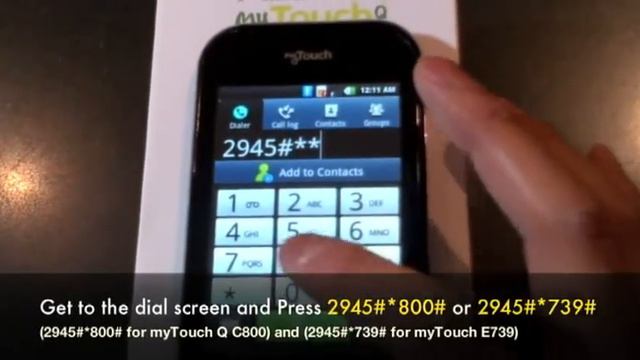 Unlock LG C800 myTouch Q смотреть онлайн