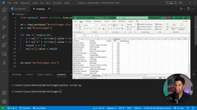 Excel mit Python automatisieren (Tutorial für Anfänger) смотреть онлайн