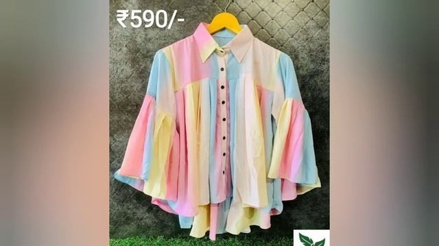 Fancy And Stylish Sequence Work Crop Top | Rainbow Top | Net Top | Crepe Material Top For Women