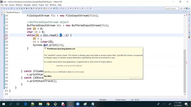 SST2||D27||Java||File Read & Write смотреть онлайн