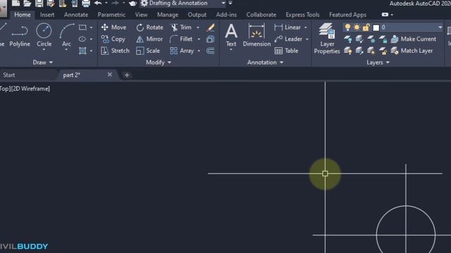 AutoCAD 2020 Tutorial for Beginners in Hindi 6 | Circle Tools смотреть онлайн