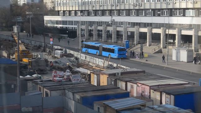 Москва, обзор реконструкции участка метро Царицыно - Кантемировская (15.04.2023) смотреть онлайн