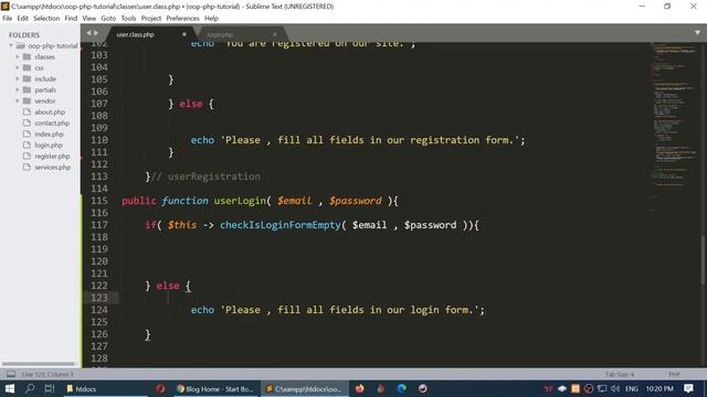 Part 6 - User login in OOP PHP PDO смотреть онлайн