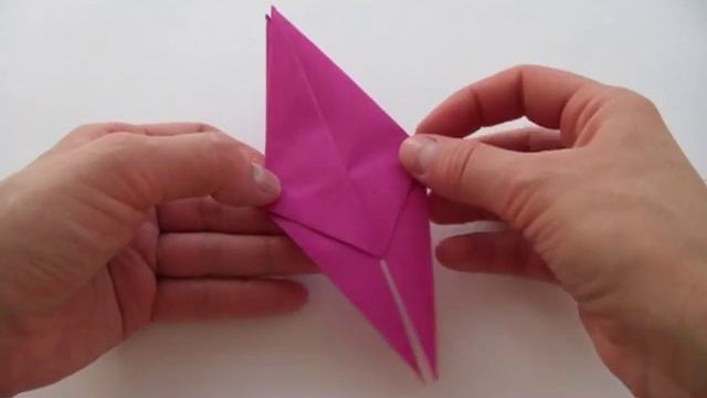 Оригами Птица у кормушки | Как сделать Птицу из бумаги | Динамическая игрушка из бумаги смотреть онлайн