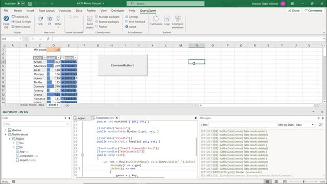 QueryStorm | Using C# inside Excel смотреть онлайн