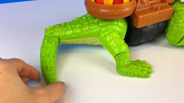 FISHER PRICE IMAGINEXT WALKING CROC WITH PIRATE HOOK CANNON & REALISTIC CROC-WALKING ACTION смотреть онлайн