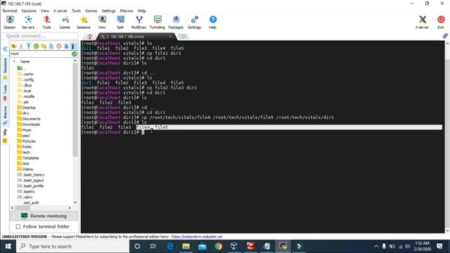 #10 - cp command on Linux CentOS 8 смотреть онлайн