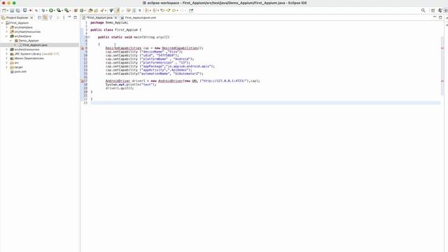 Tutorial 3 - Appium 2.0 Launch mobile app with desired capabilities and add Dependencies. (Tamil) смотреть онлайн