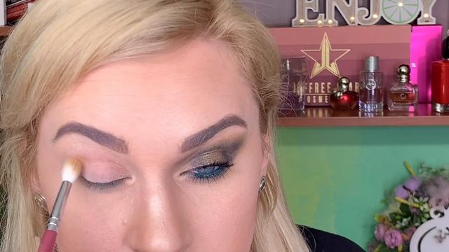 Natasha Denona | Mini Gold Palette | свотчи | 2 макияжа | смотреть онлайн