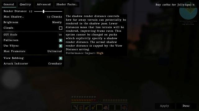 Testing Minecraft Forge Rubidium Oculus Complementary Shaders Ultra Settings 1.16.5 FTB Oceanblock