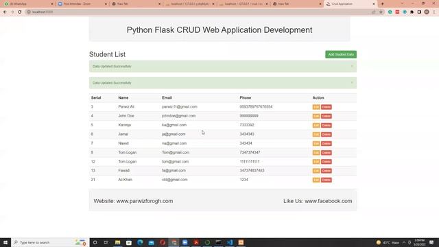 Flask - Basic CRUD Application with MySQL - Part 2 - Urdu смотреть онлайн