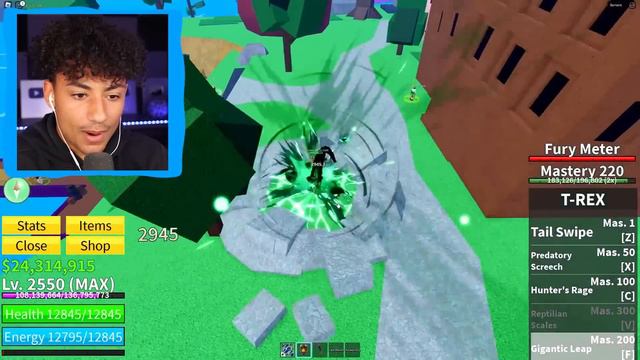 T-REX Fruit Is The MOST INSANE Fruit.. (Blox Fruits)