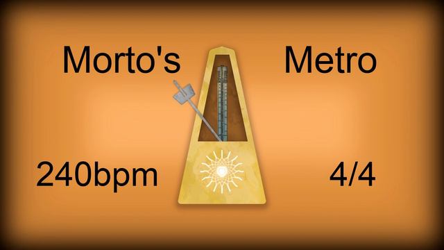 240 bpm 4/4 Metronome Woodblock (12 minutes) смотреть онлайн