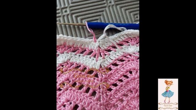 Платье Волна для девочки на 1,5 -2 года крючком/Dress Wave for a girl for 1.5 -2 years crochet смотреть онлайн