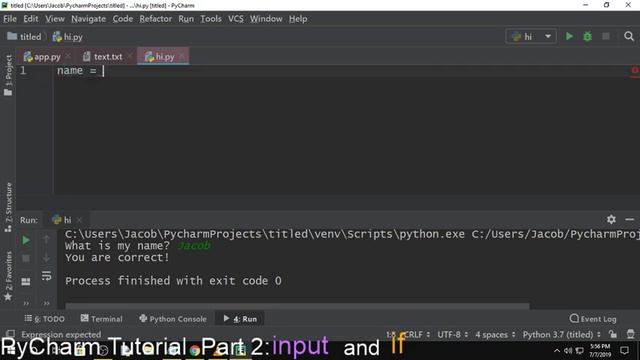Python/PyCharm Tutorial Part 2 смотреть онлайн