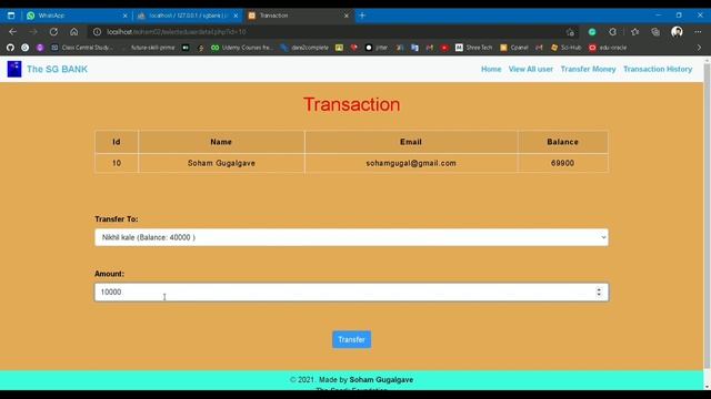 Task 1 || Basic Banking System || Internship Task || GRIP@THE SPARKS FOUNDATION смотреть онлайн