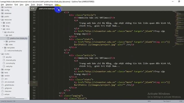 Tạo domain ảo và lắp ráp giao diện LARAVEL смотреть онлайн