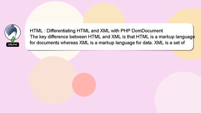 HTML : Differentiating HTML and XML with PHP DomDocument смотреть онлайн