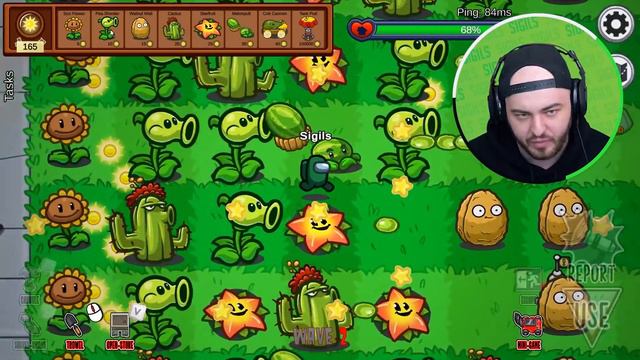 PLANTS vs ZOMBIES Mod in Among Us смотреть онлайн