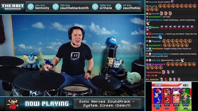 Sonic Heroes Character Select Music On Drums! смотреть онлайн