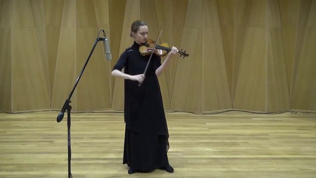 Lubyantseva Evgenia Playing Bach Chaconne BWV 1004, Yesaye Sonata 4, Paganini Caprice 13
