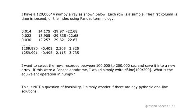 Pandas : What is Numpy equivalence of dataframe.loc() in Pandas смотреть онлайн