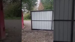 Откатные ворота (автоматика «Nice»)с сигнальной лампой. / Тосненский завод теплиц