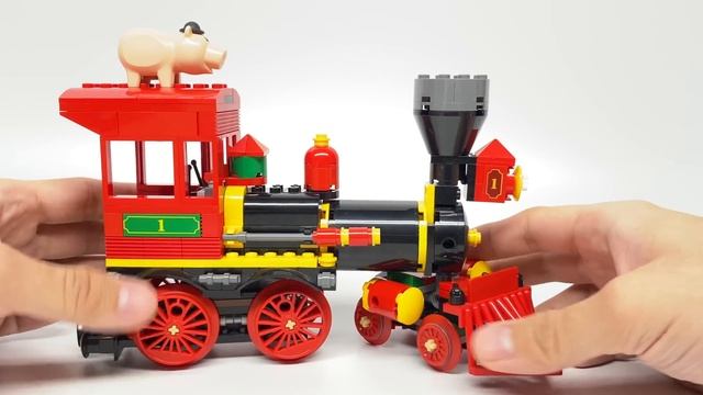 LEGO Toy Story 3 Western Train Chase review! 2010 set 7597! смотреть онлайн