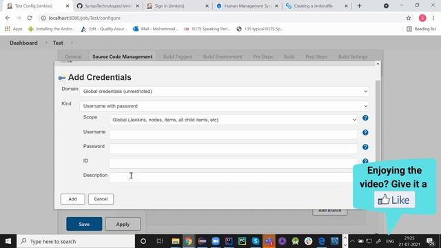 Jenkins How to add GitHub Credentials |Jenkins GitHub Credentials|Jenkins Tutorial for Beginners #1 смотреть онлайн