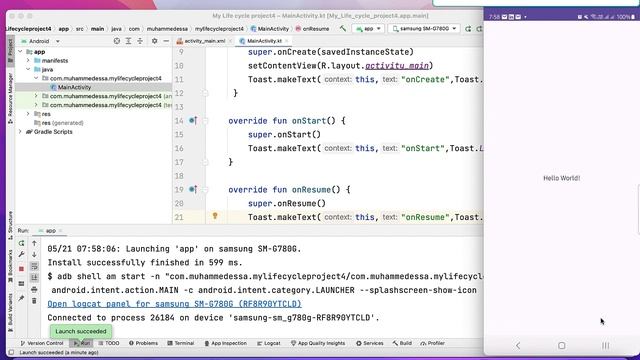 23 - Kotlin Android studio | Life cycle смотреть онлайн