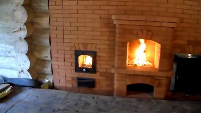 Кладка банных печей с камином