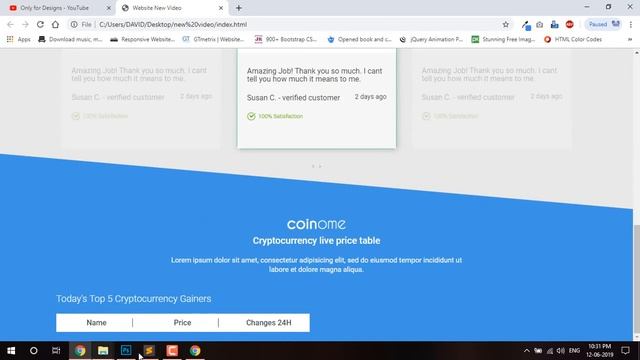 Create Responsive Table Using Bootstrap // How to Convert PSD to HTML in Hindi // Part - 3 смотреть онлайн
