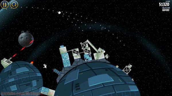 Angry Birds Star Wars - Death Star 2-4 3Stars Walkthrough Star Wars Death Star Level 2-4