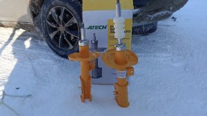 LADA Vesta,,,стойки ATECH ,,,ставим , пробуем , думаем !!!