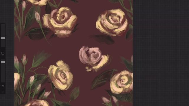 Делаю бесшовный паттерн на iPad Pro в Procreate, ускоренное видео смотреть онлайн