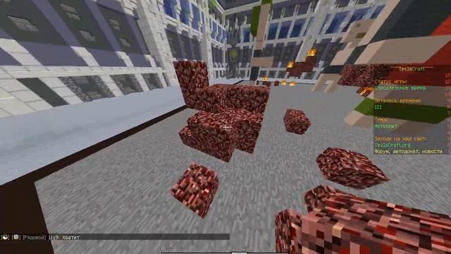 Играю в MineCraft на сервере TeslaCraft(BuildBattle) смотреть онлайн