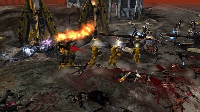 Unification Mod | Imperial Fists Vs Eldar! - Survival Battle / Warhammer 40K: Dawn Of War: Soulstor