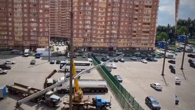 Установка опоры ЛЭП мкр-н Супонево г. Звенигород смотреть онлайн