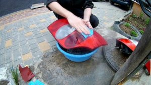 Отполировал задние фонари.  Полировка фар и фонарей своими руками