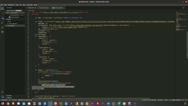 Dynamic Layer Styles in Leaflet смотреть онлайн