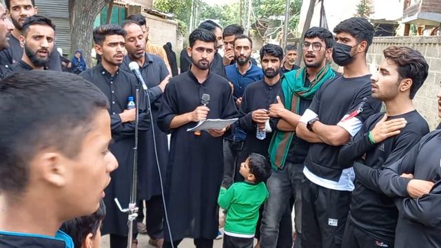 very heart wrenching noha Hazrat Abbas a.s || 25th Muharram 1444H in Gariend kallan.||Barkat Ali смотреть онлайн