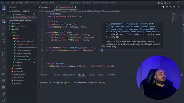Vue Composition API & Computed Property смотреть онлайн