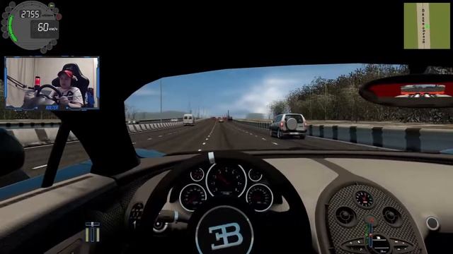 400 КМ/Ч НА БУГАТИ ЧИРОН БЕЗ ТОРМОЗОВ В СИТИ КАР ДРАЙВИНГ / CityCarDriving + Руль