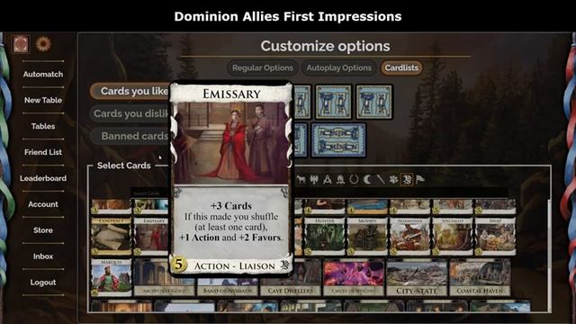 Dominion Allies First Impressions (All Cards) смотреть онлайн
